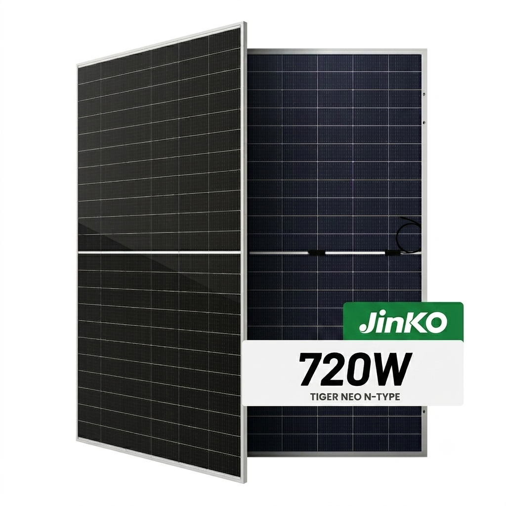 Jinko 720 watt Tiger Neo N-Type Topcon Bifacial Solar Panel